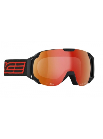 Маска горнолыжная Salice 619 BLACK-RED RW CLEAR