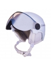 Шлем Blizzard VIVA DOUBLE VISOR white matt smoke lens mirror