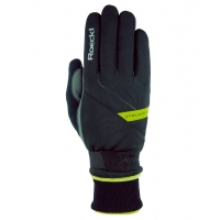 Горнолыжные перчатки Roeckl Turin black/yellow 