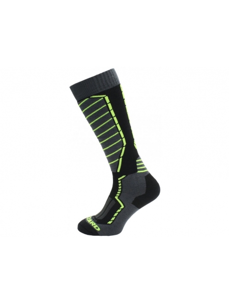 Шкарпетки BLIZZARD Profi ski socks, black/anthracite/signal yellow
