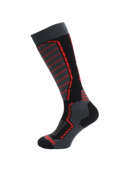 Шкарпетки BLIZZARD Profi ski socks, black/anthracite/red