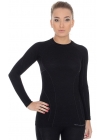 Термобілизна жіноча комплект (блуза+штани) Brubeck ACTIVE WOOL black
