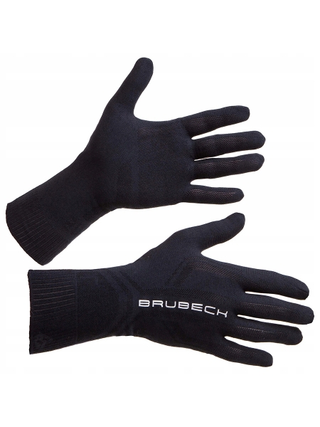 Перчатки термоактивные меріно Brubeck (black)