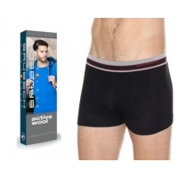 Термобелье мужское боксерки Brubeck ACTIVE WOOL black