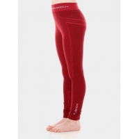 Термобілизна дитяча штани Brubeck ACTIVE WOOL JUNIOR burgundy